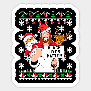 Black Lives Matter Christmas Sticker